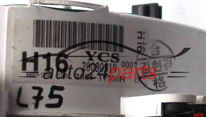 Quadro Strumenti Cruscotto Contachilometri HYUNDAI MATRIX H16 20030319, 9400317340, 94003-17340, 200517700H, 2005-17700H 