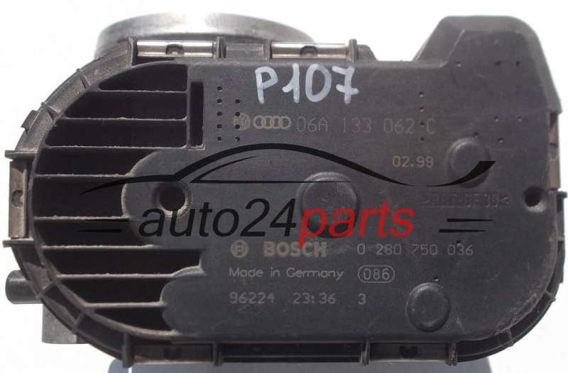 Σώμα πεταλούδας AUDI SEAT SKODA VOLKSWAGEN 06A 133 062 C, 06A133062C, BOSCH 0 280 750 036, 0280750036