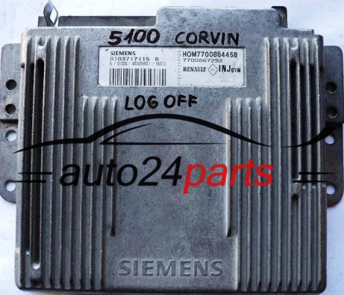 RENAULT LAGUNA 1.8 SIEMENS S103717115B, S103717115 B, HOM7700864458 HOM 7700864458, 7700867292