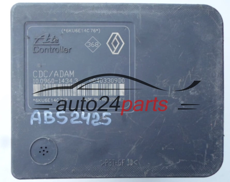 ABS POMPA I STEROWNIK RENAULT LAGUNA ESPACE P5CT2AAY7, ATE 10.0206-0203.4, 10020602034, 8200 426 953, 8200426953, 10.0960-1434.3, 10096014343