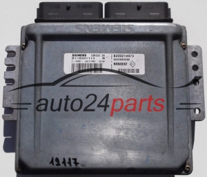 ECU ENGINE CONTROLLER RENAULT CLIO  SIEMENS S118301113 B, S118301113B, 8200214973, 8200080285