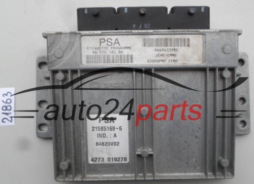 Μονάδα Ελέγχου Κινητήρα CITROEN C4 9657018280, 21585169-6, 215851696, 9649433980 