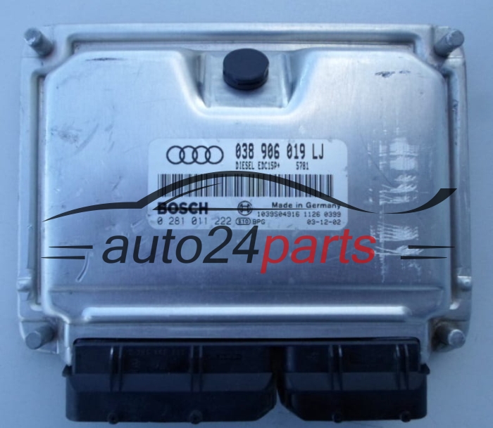 CENTRALINA MOTORE AUDI A4 1.9 TDI BOSCH 0 281 011 222,  038906019LJ
