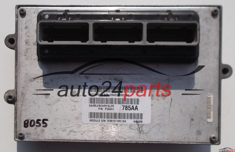 CALCULATEUR MOTEUR CHRYSLER JEEP GRAND CHEROKEE 4.0 MOTOROLA 09A0300RC184, P56041 785AA, P56041785AA, WBSBB