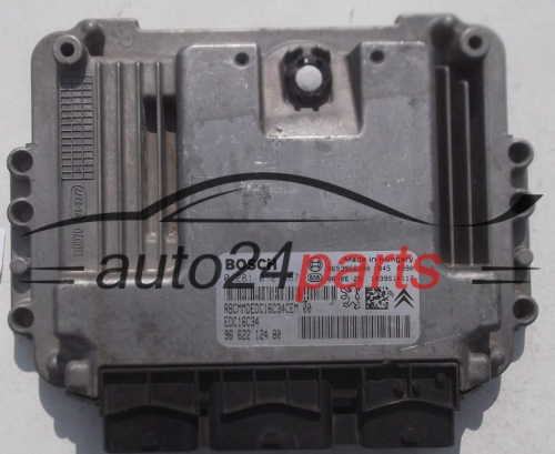 MOTORSTEUERGERÄT ECU STEUERGERAT CITROEN PEUGEOT 1.6 HDI BOSCH 0 281 012 467, 0281012467, 96 622 124 80, 9662212480, 9653958980, EDC16C34 