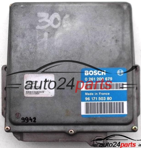 ECU CENTRALITA DE MOTOR CITROEN, PEUGEOT 306 1.6, BOSCH 0 261 200 679, 0261200679, 96 171 503 80, 9617150380 