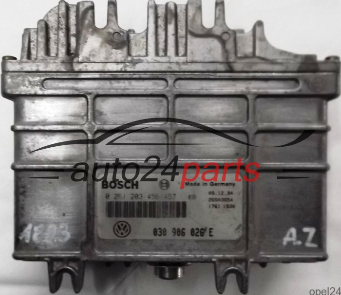CALCULATEUR MOTEUR VW VOLKSWAGEN POLO 1.3 ADX BOSCH 0 261 203 456/457, 030 906 026 E, 030906026E