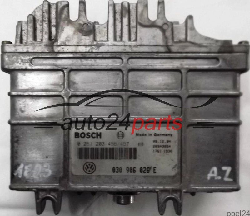 CALCULATEUR MOTEUR VW VOLKSWAGEN POLO 1.3 ADX BOSCH 0 261 203 456/457, 030 906 026 E, 030906026E