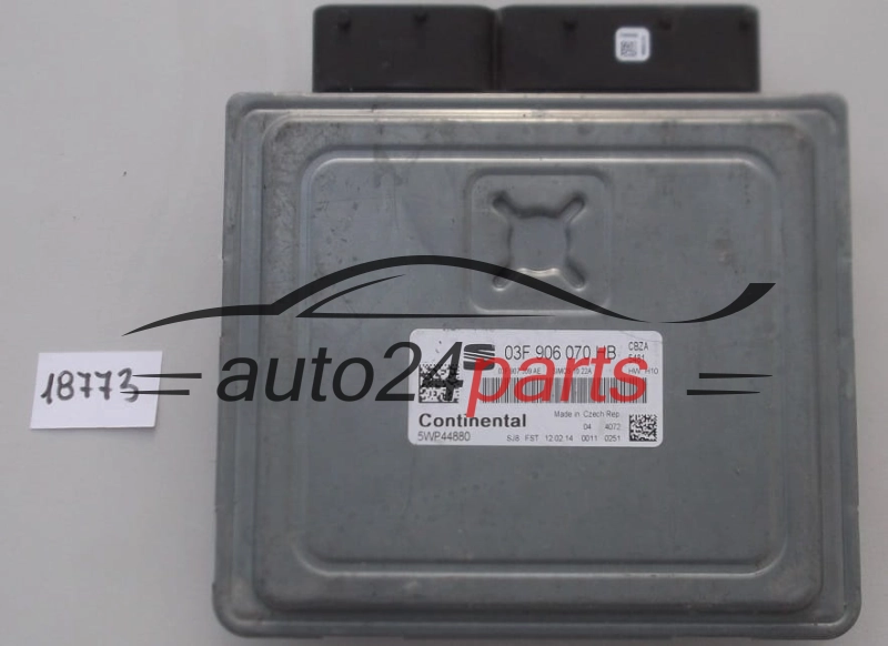 KOMPUTER STEROWNIK SILNIKA SKODA FABIA 1.4 03F 906 070 HB, 5WP44880