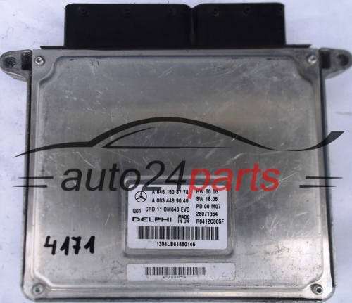 MOTORSTEUERGERÄT ECU STEUERGERAT MERCEDES A6461508778, 6461508778, A 646 150 87 78, A0034469040, 0034469040, A 003 446 90 40 DELPHI R0412C005F 28071354