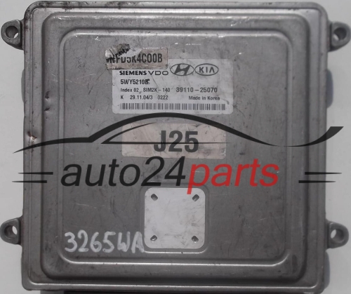 MOTORSTEUERGERÄT ECU STEUERGERÄT HYUNDAI SONATA 2.4 SIEMENS 5WY5210B SIM2K-140 39110-25070, 3911025070