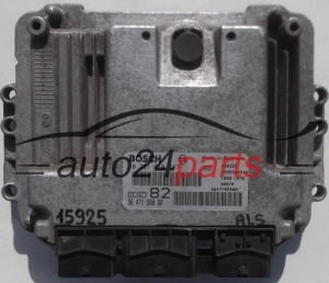 CENTRALINA MOTORE PEUGEOT 206 1.4 HDI BOSCH 0281010707, 0 281 010 707, 9647158080, 96 471 580 80, 9647785580, EDC16C3 82