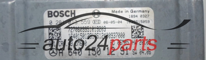CENTRALINA DO MOTORE MERCEDES W245 BOSCH 0 281 013 559, 0281013559, A 640 150 12 91, A6401501291