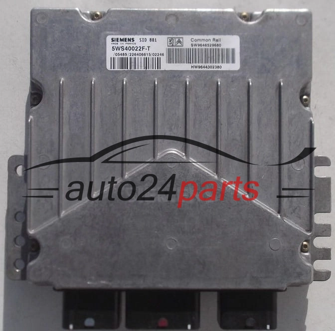 Μονάδα Ελέγχου Κινητήρα CITROEN C5 2.0 HDI SIEMENS 5WS40022F-T, 5WS40022FT, SW9646529680, HW9644302380, SID801