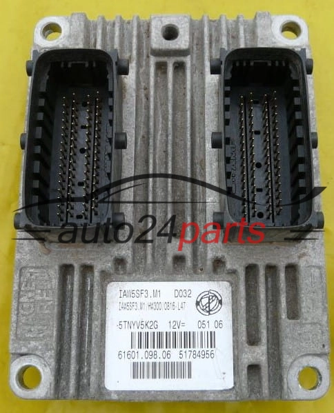 MOTORSTEUERGERÄT ECU STEUERGERAT FIAT GRANDE PUNTO 1.2 Magneti Marelli IAW 5SF3.M1,  51784956