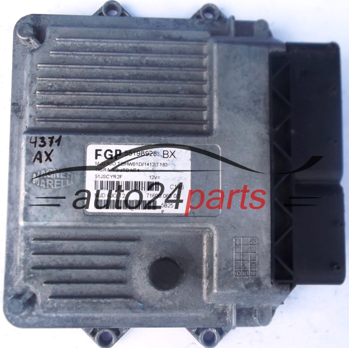 KOMPUTER STEROWNIK SILNIKA OPEL TIGRA 1.3 CDTI Z13DT 55198928 BX MJD6JO.T2, MJD6JOT2, MJD6J0.T2, MJD 5JO.T2/HW01D/1412-T183, 71600.065.03 7160005303