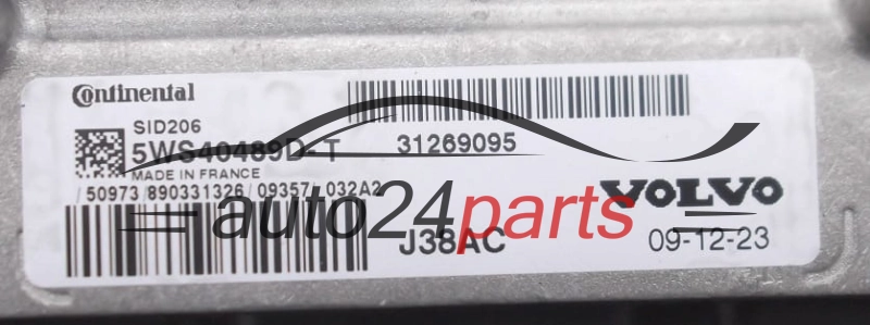 CENTRALINA MOTORE VOLVO  CONTINENTAL 5WS40489D-T,  31269095