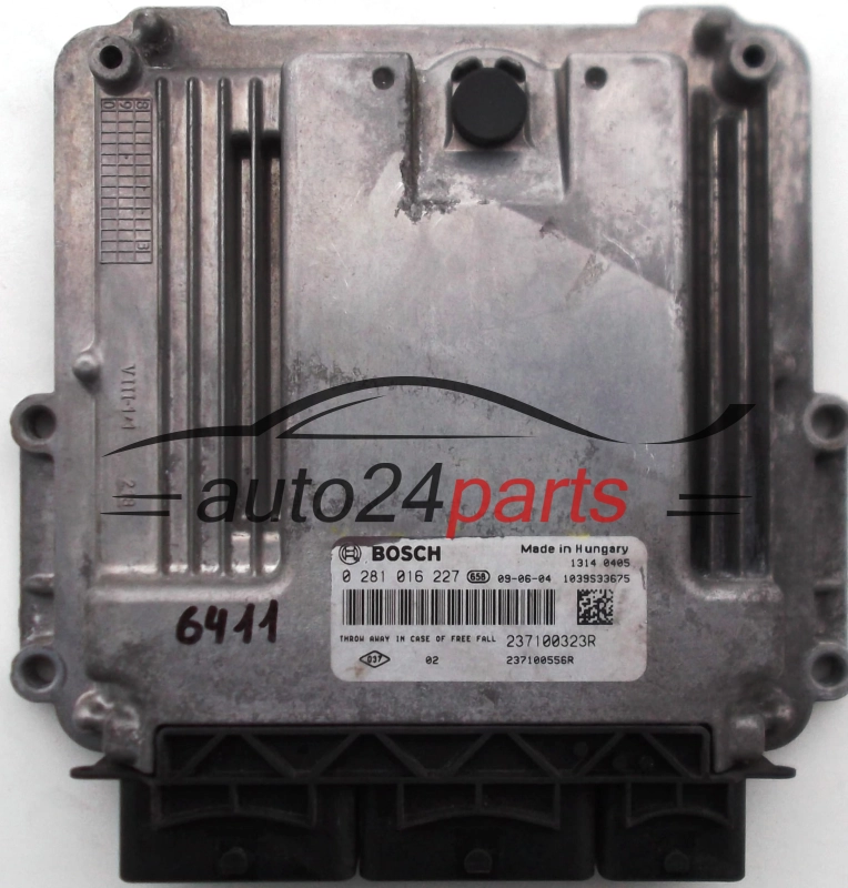 Μονάδα Ελέγχου Κινητήρα RENAULT SCENIC 2.0 TDCI BOSCH 0 281 016 227, 237100323R