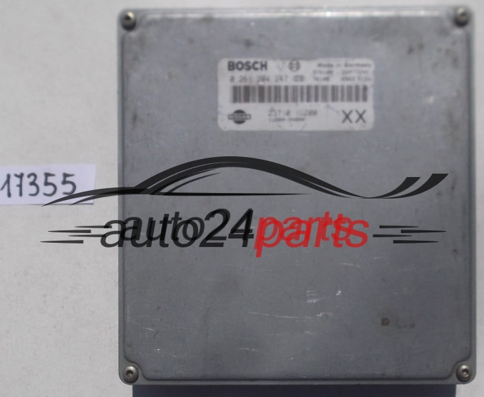 ECU CENTRALITA DE MOTOR NISSAN MICRA 1.3 BOSCH 0 261 204 247, 0261204247, 23710-1U200, 237101U200, 1U200-24800, 1U20024800 XX 