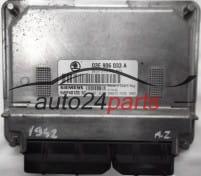 MOTORSTEUERGERÄT ECU STEUERGERÄT SKODA FABIA 1.2 AZQ 03E906033A, 03E 906 033 A, SIEMENS 5WP40120 07, BENZIN SIMOS 3PE 4672