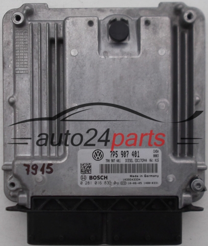 KOMPUTER STEROWNIK SILNIKA VW VOLKSWAGEN TOUAREG, AUDI Q7 3.0 TDI, BOSCH 0 281 016 833