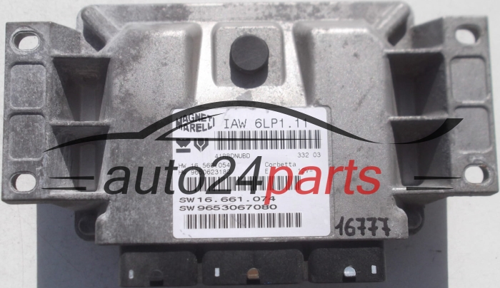 Μονάδα Ελέγχου Κινητήρα CITROEN PEUGEOT 2.0 MAGNETI MARELLI IAW 6LP1.11, IAW6LP111, 16.560.054, 16560054, 9650623180, 16.661.074, 16661074, 9653067080