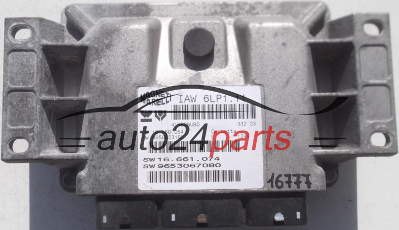 Μονάδα Ελέγχου Κινητήρα CITROEN PEUGEOT 2.0 MAGNETI MARELLI IAW 6LP1.11, IAW6LP111, 16.560.054, 16560054, 9650623180, 16.661.074, 16661074, 9653067080