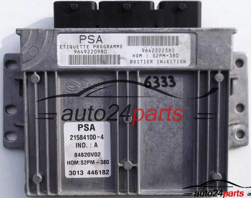  ECU ENGINE CONTROLLER CITROEN C3 1.4 21584100-4