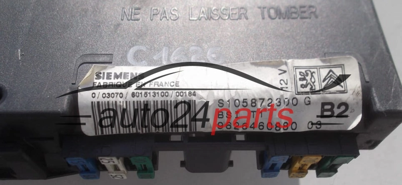 Centralina modulo BSI PEUGEOT 206 BSI T1 B2 SIEMENS S105872300G, S105872300 G, 9626460880 03
