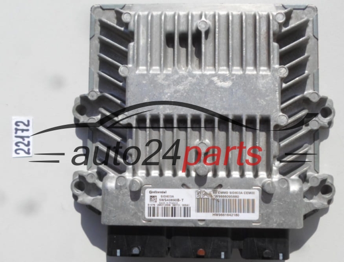 Μονάδα Ελέγχου Κινητήρα CITROEN 2.0 HDI 5WS40690B-T, 5WS40690BT, SW9666095880, HW9661642180, SID803A