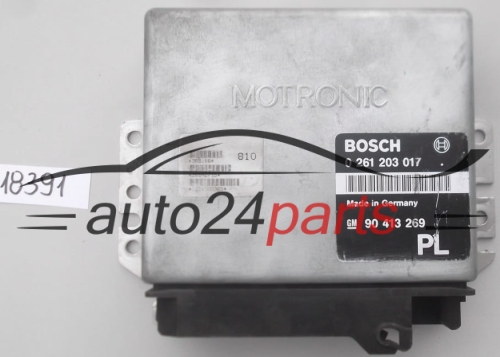KOMPUTER STEROWNIK SILNIKA OPEL ASTRA 2.0 C20XE BOSCH 0261203017, 0 261 203 017, 90413269