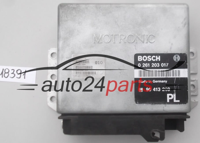 KOMPUTER STEROWNIK SILNIKA OPEL ASTRA 2.0 C20XE BOSCH 0261203017, 0 261 203 017, 90413269
