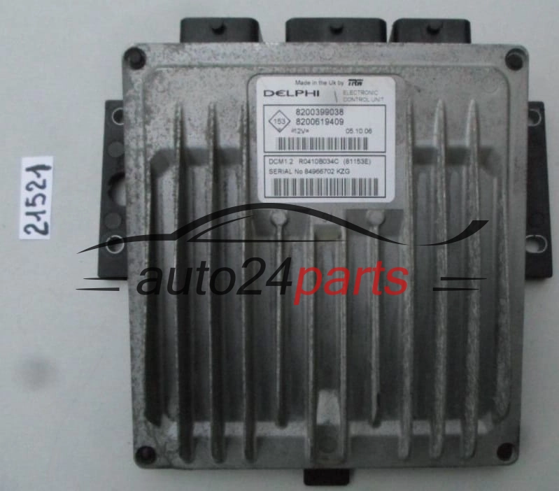 RENAULT KANGO 1.5 DCI DELPHI R0410B034C, 8200399038, 8200619409, DCM1.2