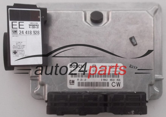 CENTRALINA MOTORE OPEL VECTRA B 2.0 DTI BOSCH 0 281 001 873, GM 09 136 118