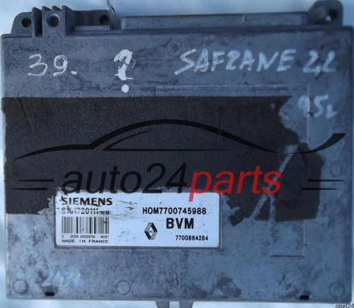 CENTRALINA MOTORE RENAULT SAFRANE 2.2 SIEMENS S101720111B, HOM7700745988, 7700745988, 7700864284