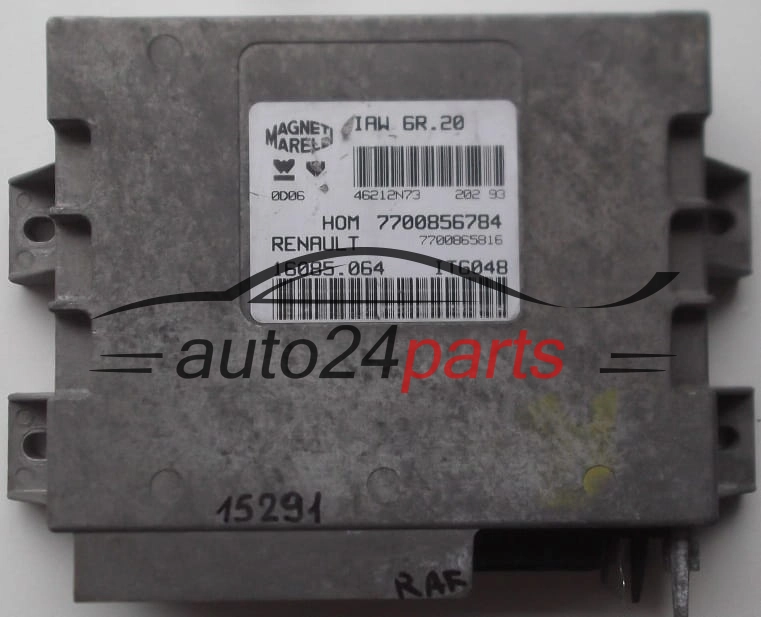 Μονάδα Ελέγχου Κινητήρα RENAULT TWINGO 1.2 MAGNETI MARELLI IAW 6R.20, IAW6R20, 7700856784, 7700865816, 16085.064, 16085064