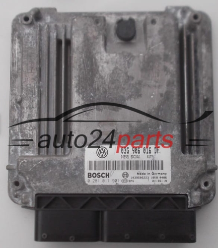 CALCULATEUR MOTEUR VOLKSWAGEN GOLF 1.9 TDI BOSCH 0 281 011 901,  03G 906 016 DF
