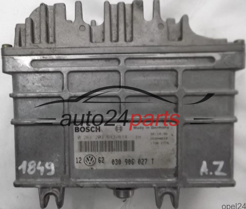 CALCULATEUR MOTEUR VW VOLKSWAGEN GOLF VENTO BOSCH 0 261 203 613/614, 0261203613, 0261203614, 030 906 027 T, 030906027T 