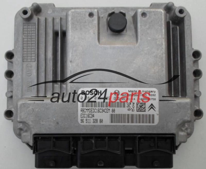 ECU CENTRALITA DE MOTOR  CITROEN PEUGEOT 1.6 HDI BOSCH 0 281 011 629, 96 511 328 80