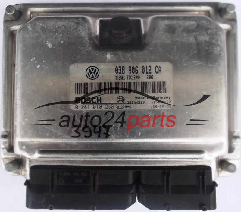 ΜΟΝΑΔΑ ΕΛΕΓΧΟΥ ΚΙΝΗΤΗΡΑ SEAT LEON TOLEDO 1.9 TDI ALH 038906012CA, BOSCH 0281010230, 28SA4213