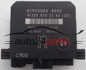 COMFORT CONTROL MODULE DOOR MERCEDES TEMIC 351391, 203 820 22 85 (00), 2038202285