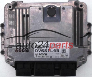 MOTORSTEUERGERÄT ECU STEUERGERAT FORD FOCUS C MAX FIESTA FUSION 1.6 TDCI BOSCH 0 281 011 995, 0281011995, FoMoCo 5U71-12A650-AB, 5U7112A650AB, DV6SIL05