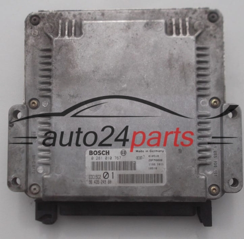 ECU ENGINE CONTROLLER PEUGEOT 206 2.0 HDI BOSCH 0 281 010 767, 96 435 249 80