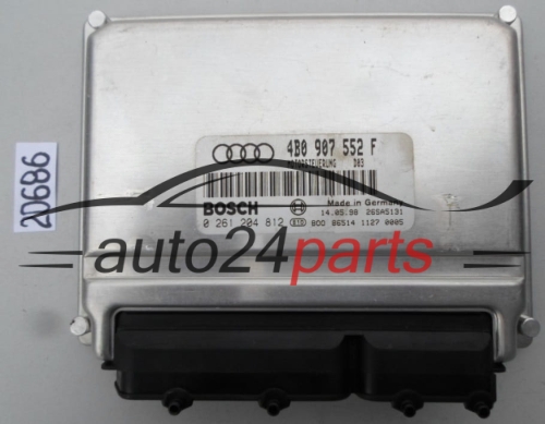 KOMPUTER STEROWNIK SILNIKA AUDI A4 2.4 BOSCH 0 261 204 812, 0261204812, 4B0 907 552 F, 4B0907552F 