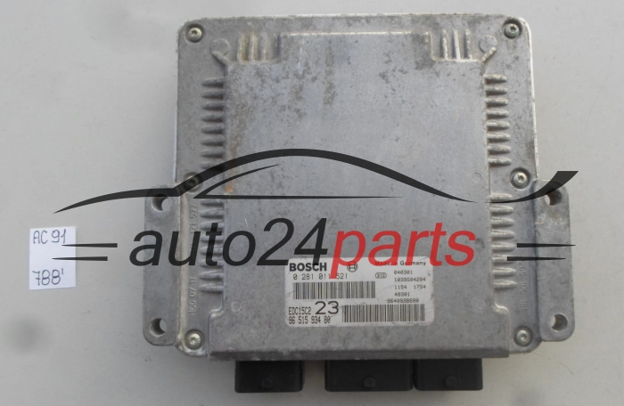CITROEN XSARA PICASSO 2.0 HDI BOSCH 0 281 011 521, 0281011521, 96 515 934 80, 9651593480, EDC15C2 