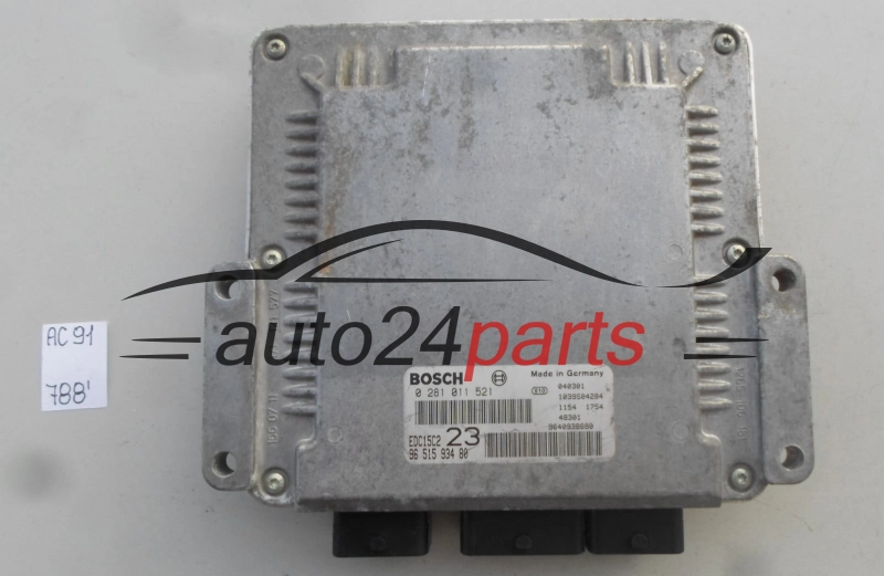 CITROEN XSARA PICASSO 2.0 HDI BOSCH 0 281 011 521, 0281011521, 96 515 934 80, 9651593480, EDC15C2 