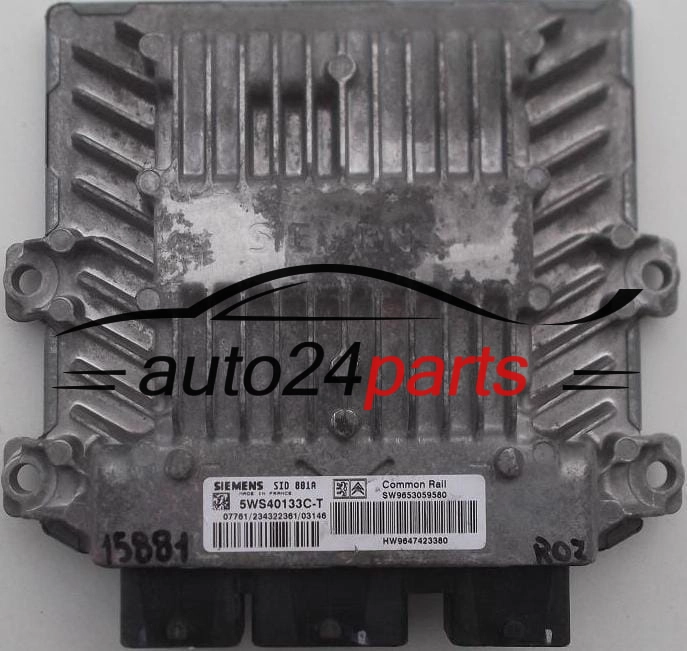 MOTORSTEUERGERÄT ECU STEUERGERAT PEUGEOT 307 2.0 HDI SIEMENS 5WS40133C-T