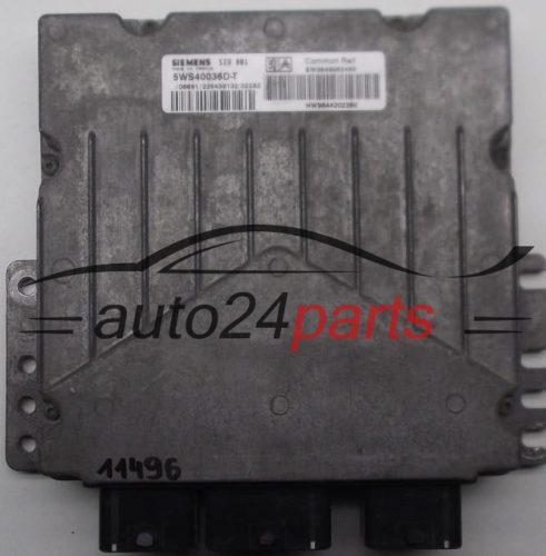 CENTRALINA DO MOTORE CITROEN PEUGEOT 2.0 HDI SIEMENS 5WS40036D-T, 5WS40036DT, SW 9649063480, HW 9644302380