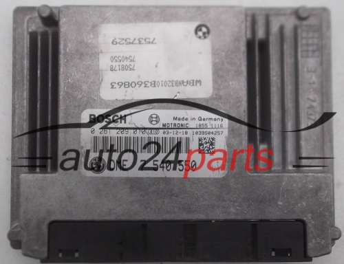 ECU CENTRALITA DE MOTOR  BMW E65 E66 645 BOSCH 0 261 209 010,  DME 7 540 550