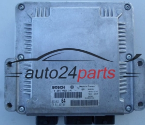 ECU CENTRALITA DE MOTOR CITROEN PEUGEOT 2.2 HDI BOSCH 0 281 012 141, 0281012141, 96 611 452 80, 9661145280, EDC15C2 